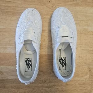 Vans Women's White Lace Sneakers